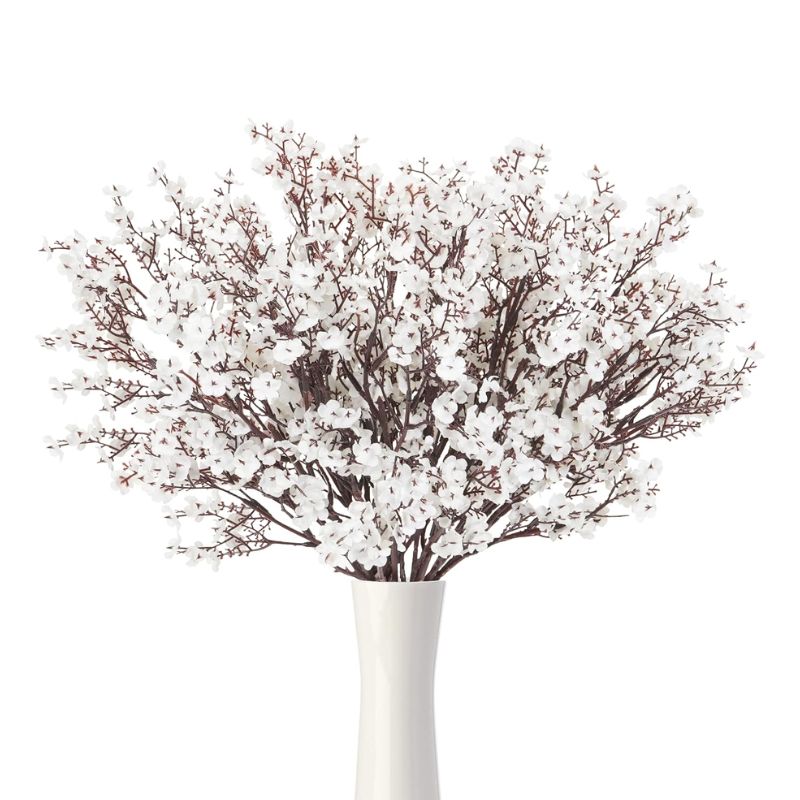 Fleur Artificielle Blanc Gypsophile En Branche Fine