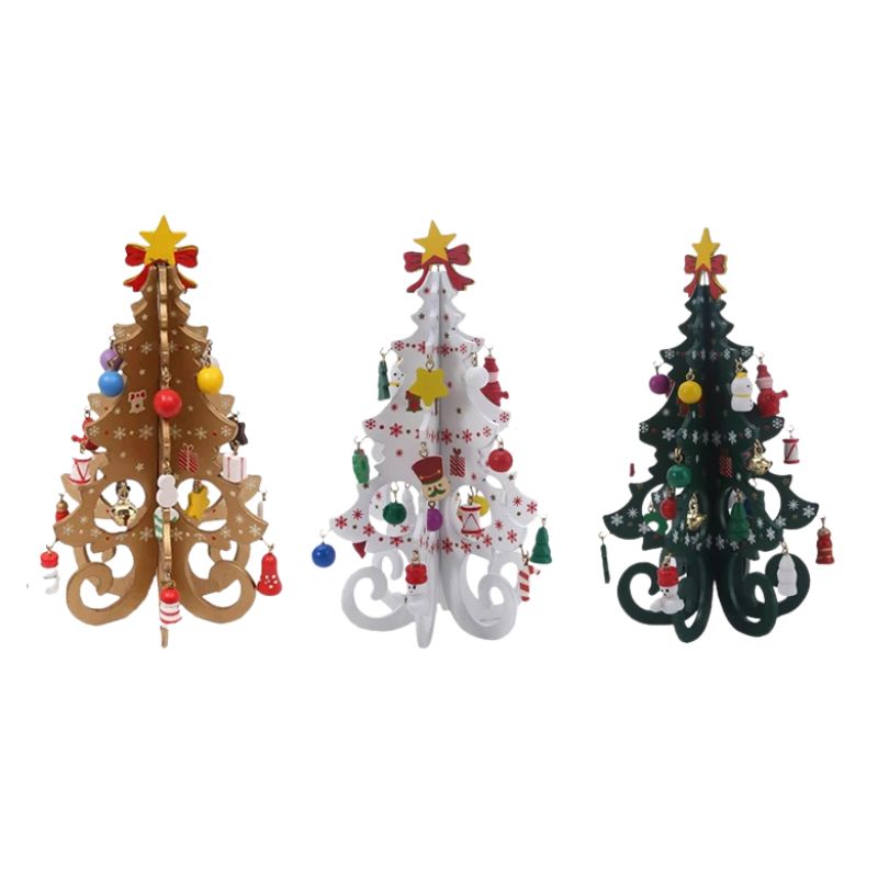 Mini Sapin De Noël En Bois Festif