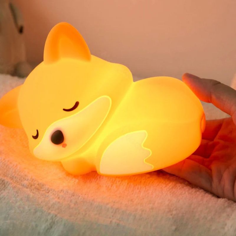 Veilleuses Renard En Silicone Rechargeables