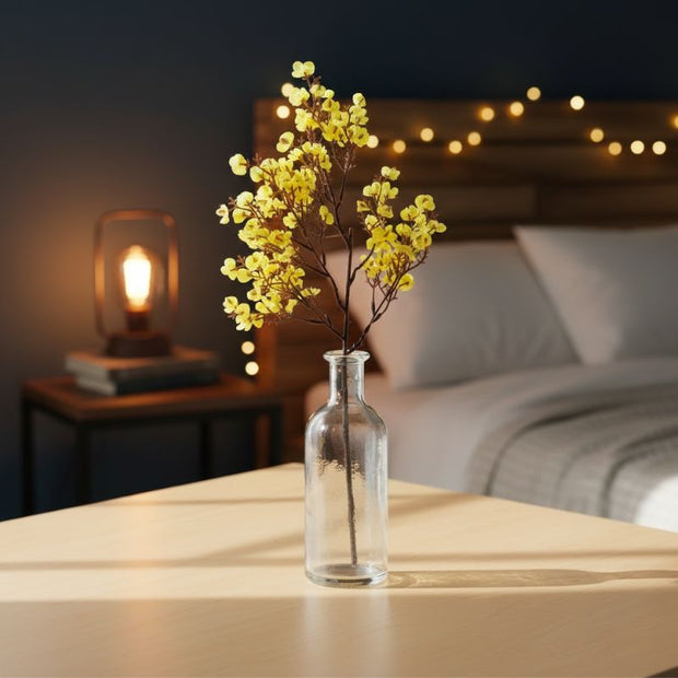 Fleur Artificielle Jaune Style Printanier Décoratif