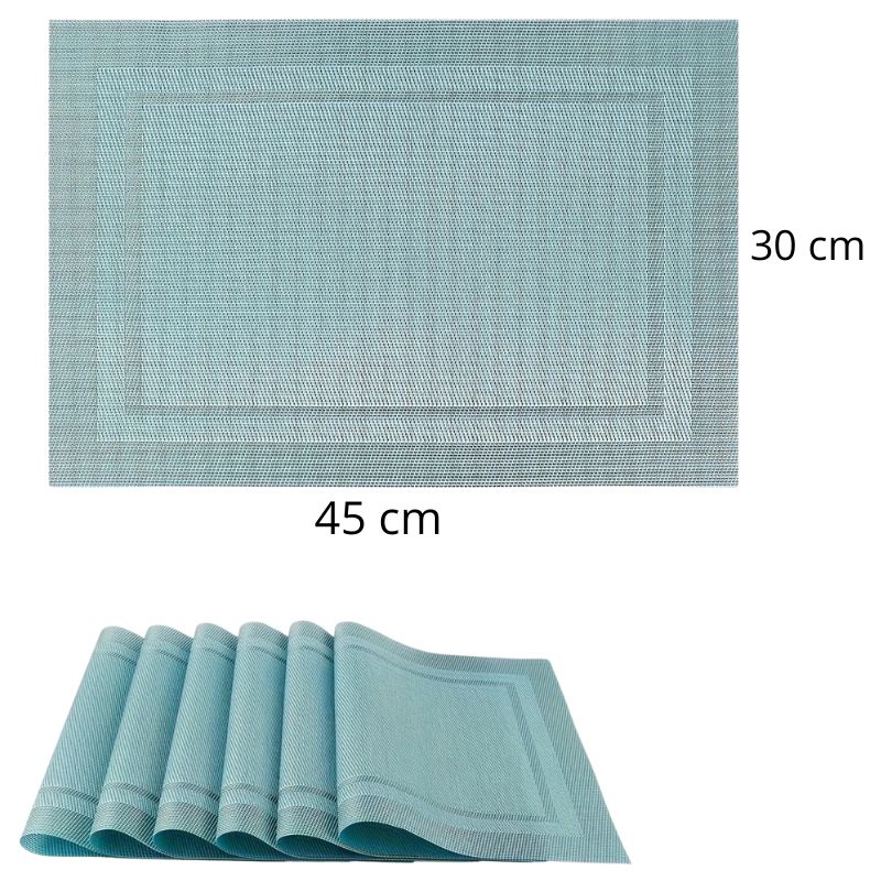 Set de Table Vinyle Bleu Souple Et Chic