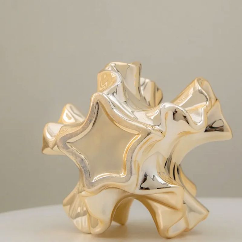 Vase Doré Luxueux