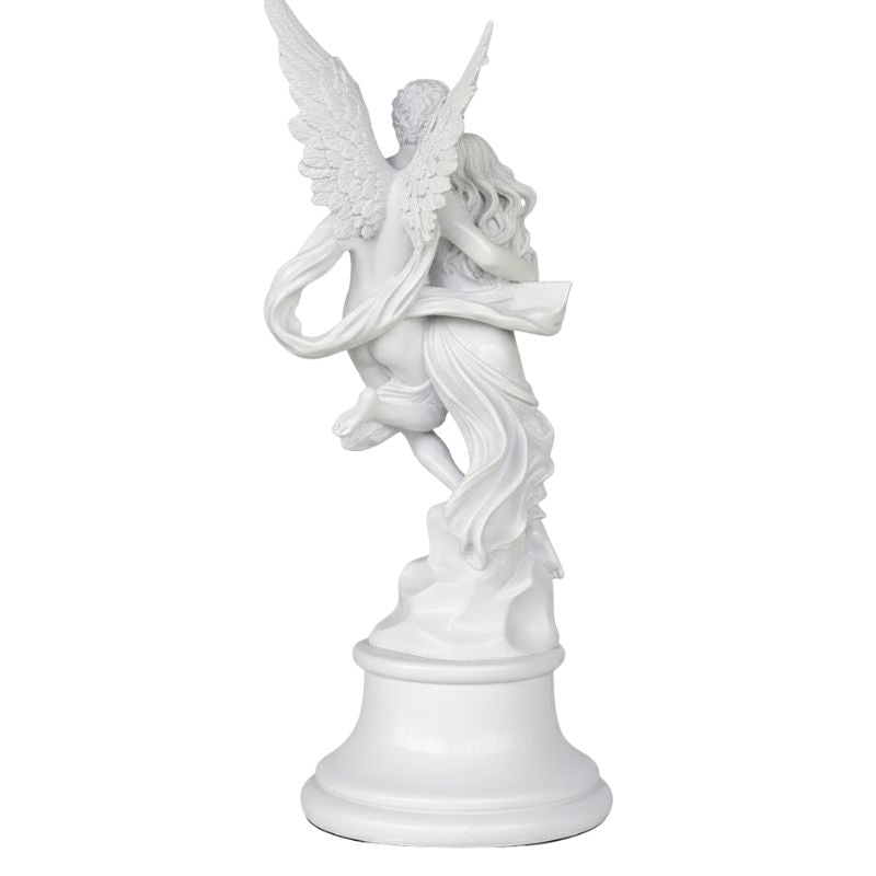 Sculpture Grecque Ange Ailé En Scène Romantique