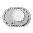 Set De Table Cuir Forme Ovale Lavable Avec Motif Chaîne