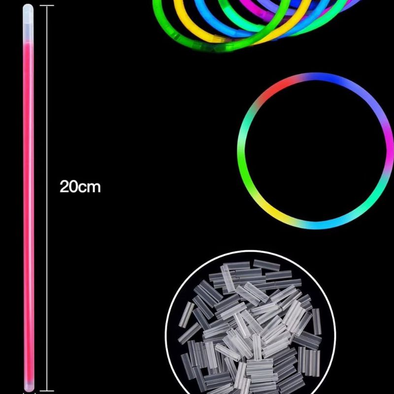 Bâtons Lumineux Fluorescents Multicolores Lot de 50