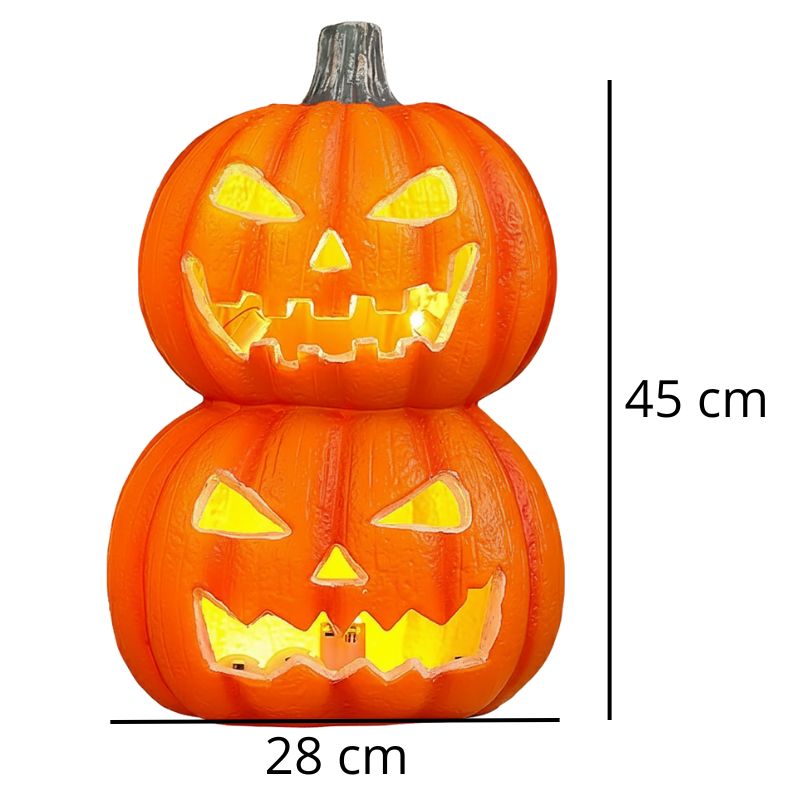 Citrouilles Halloween Sculpture Lumineuse à Effet Chaleureux