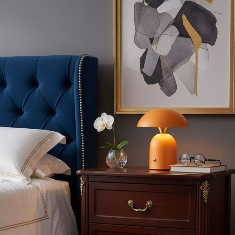 Lampe Champignon Année 70 Rechargeable Et Élégante