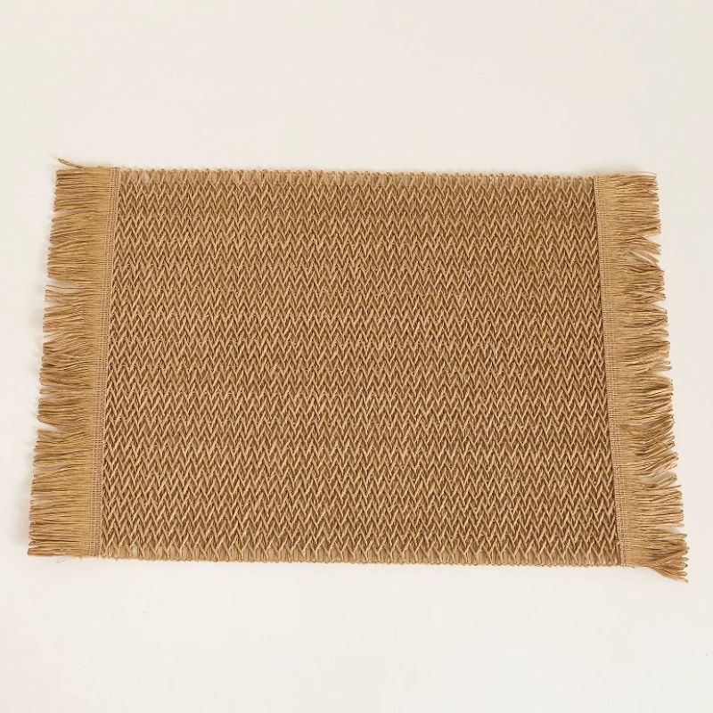 Set De Table En Papier Rectangulaire Rustique 4 Pièces