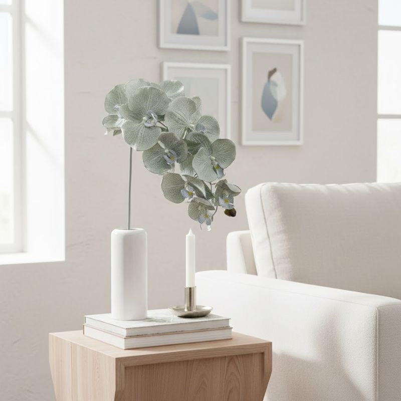 Fleur Artificielle Gris Avec Style Orchidée Moderne