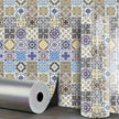Panneau Mural PVC Autoadhésif Style Carrelage Méditerranéen