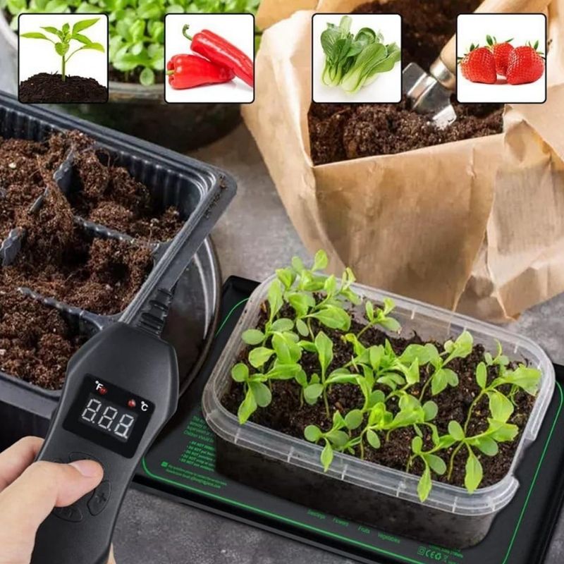 Tapis Chauffant Terrarium Avec Thermostat Numérique Réglable