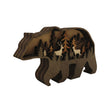 Sculpture En Bois Ours En Relief Artistique