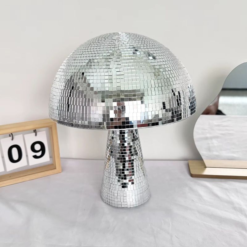 Lampe Champignon Style Discothèque Avec Reflets Brillants