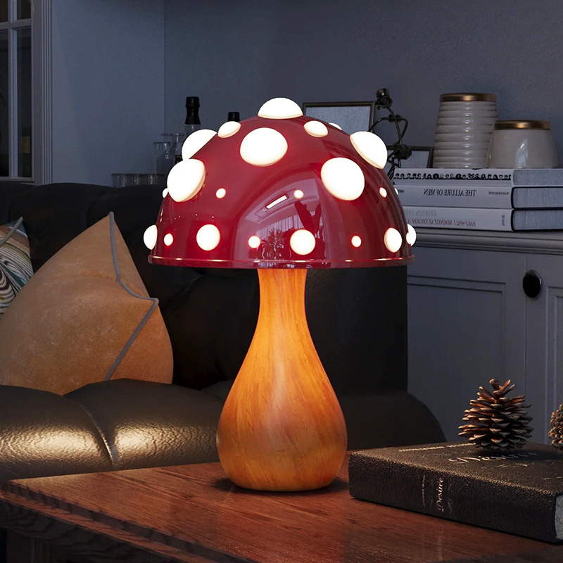 Lampe Champignon En Verre Design Unique