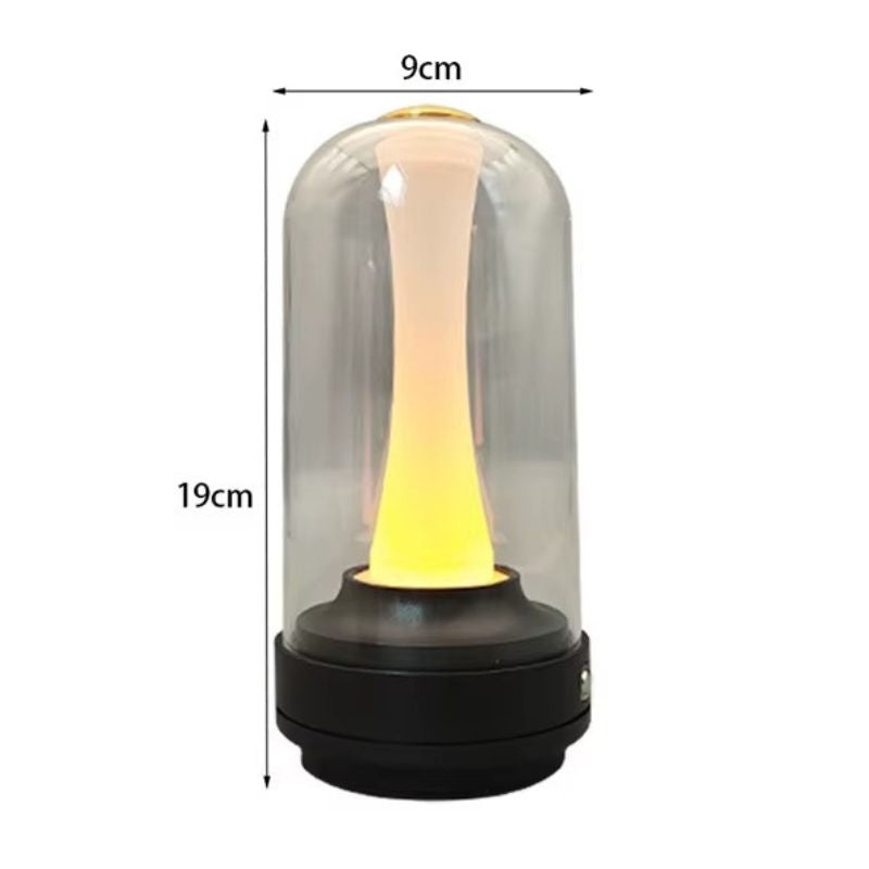 Lampe Champignon Tactile Rechargeable Avec Effet Bougie Apaisant