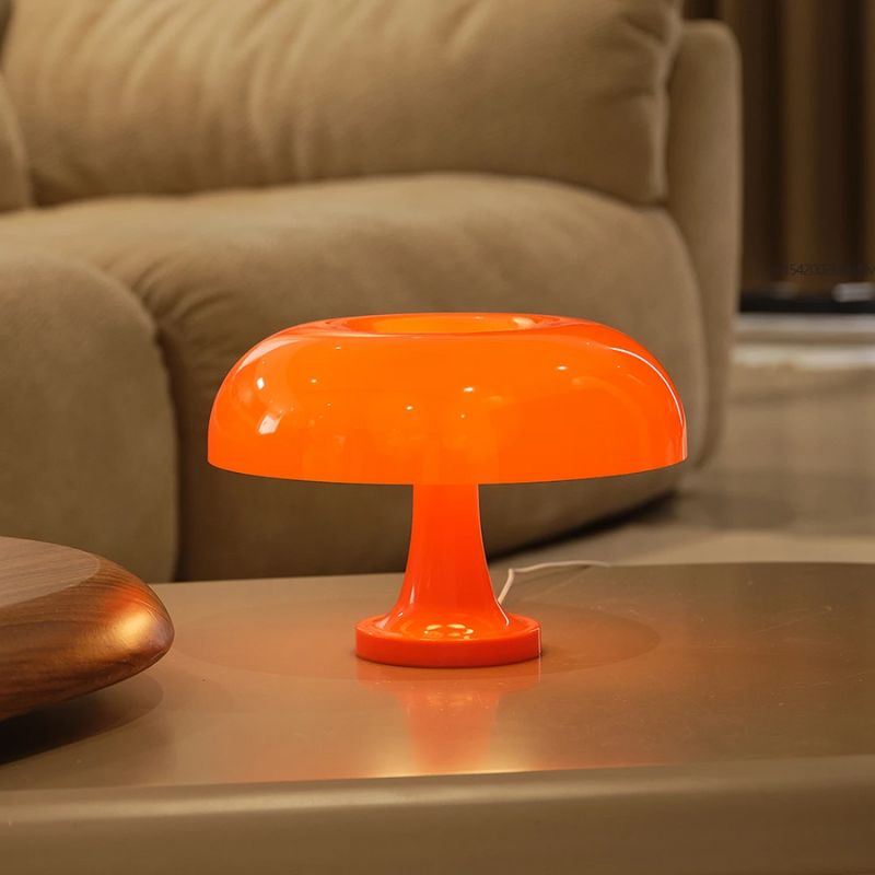 Lampe Champignon Orange Éclat Intense Pour Ambiance Chaleureuse