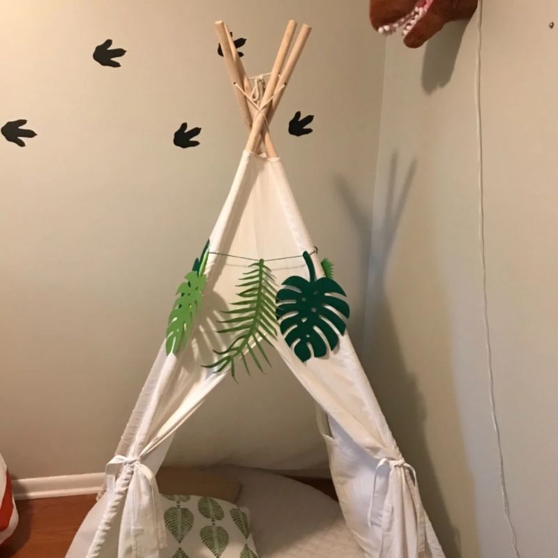 Décorations Été Guirlande Tropicale à Feuilles Vertes