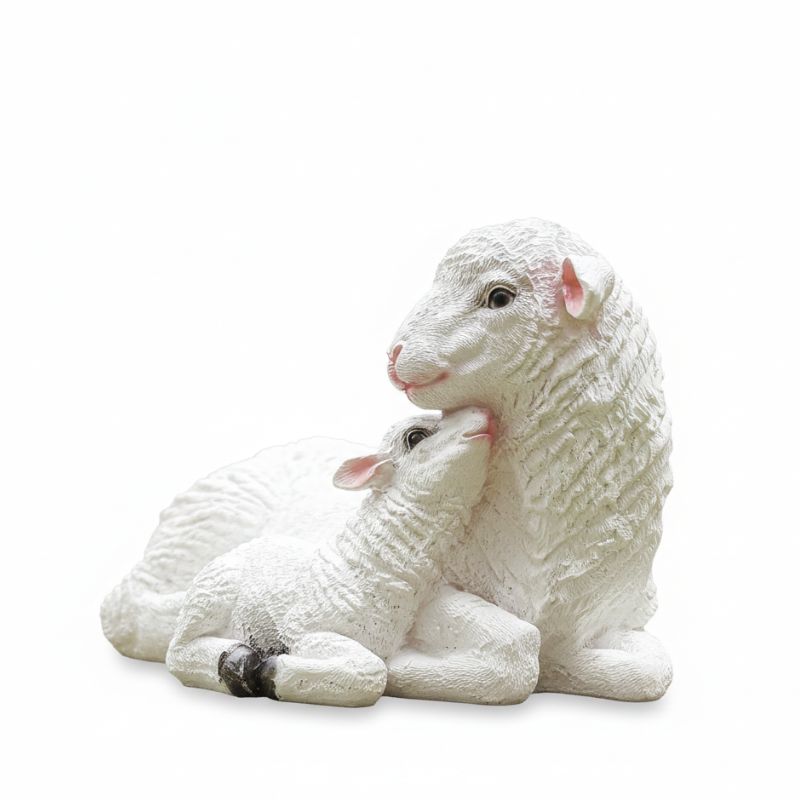 Sculpture Décorative De Mouton En Résine