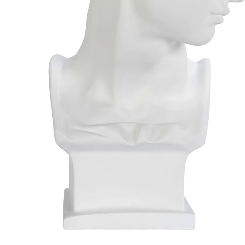 Sculpture Buste David Avec Masque Doré Moderne