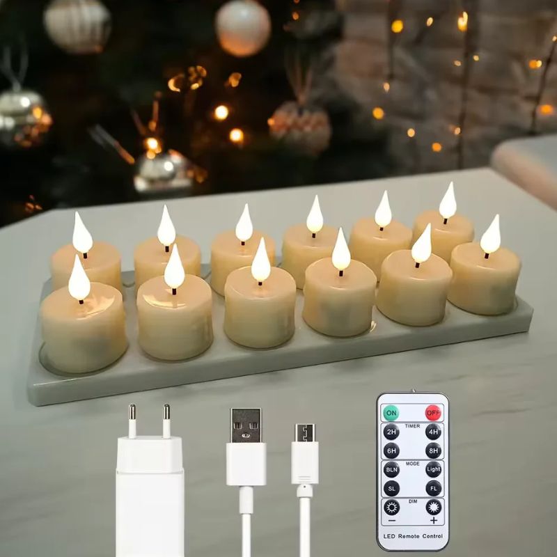 Bougie LED Lumière Chaleureuse