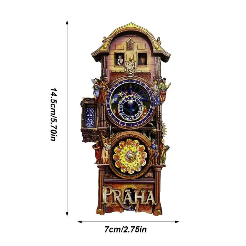 Aimant Réfrigérateur Horloge Astronomique de Prague