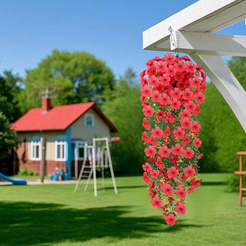 Guirlande De Fleurs Artificielles Avec Effet Cascade Naturel