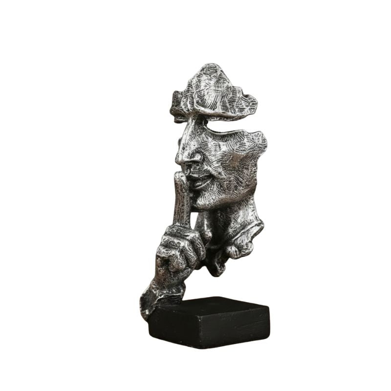 Sculpture Visage Artistique Avec Forme Fragmentée Expressive