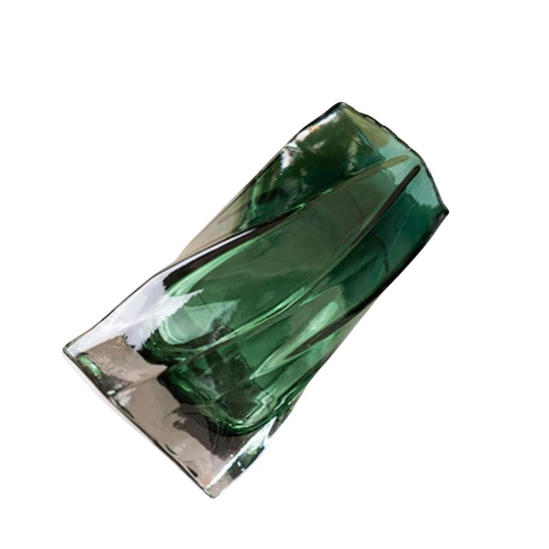 Vase Murrano en Verre Torsadé