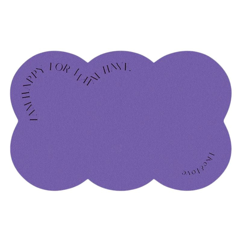 Set De Table En Forme De Nuage En Cuir Imperméable Et Lavable