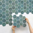 Panneau Mural Décoratif 3D Avec Motif Hexagonal Et Effet Carrelage Moderne