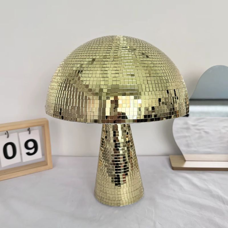 Lampe Champignon Style Discothèque Avec Reflets Brillants