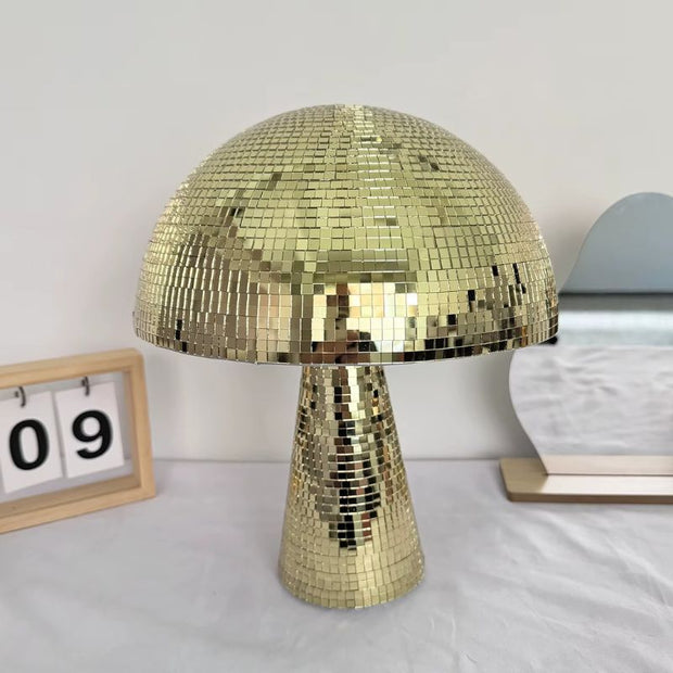 Lampe Champignon Style Discothèque Avec Reflets Brillants