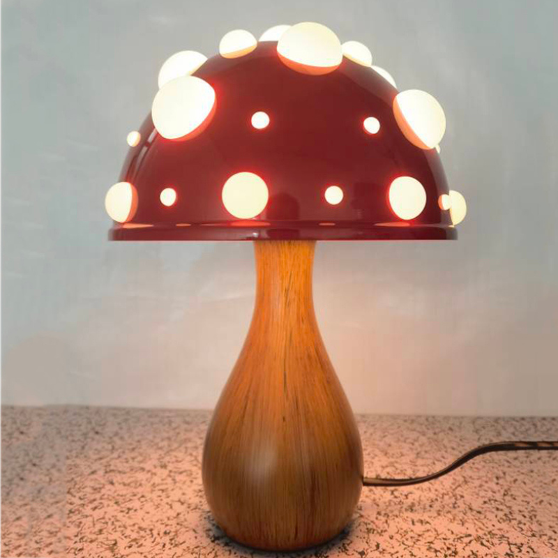 Lampe Champignon En Verre Design Unique