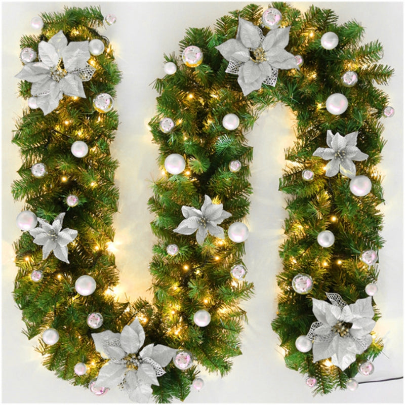 Guirlandes de Noël en Rotin avec Lumières LED