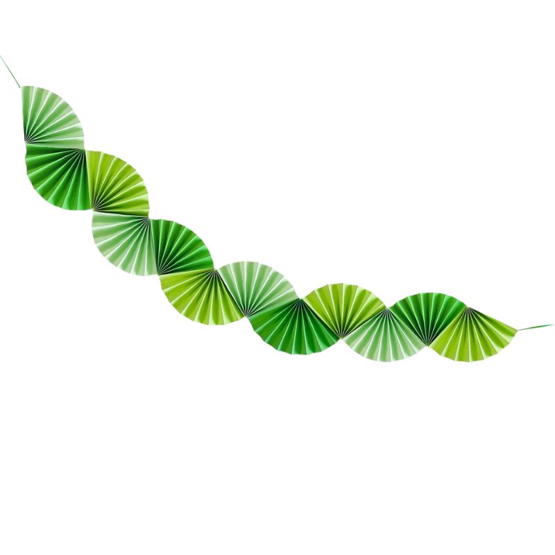 Décorations Festives Guirlande D’Éventail En Papier Coloré