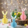 Sculpture Papier Lapin Alvéolé Avec Design 3D Décoratif