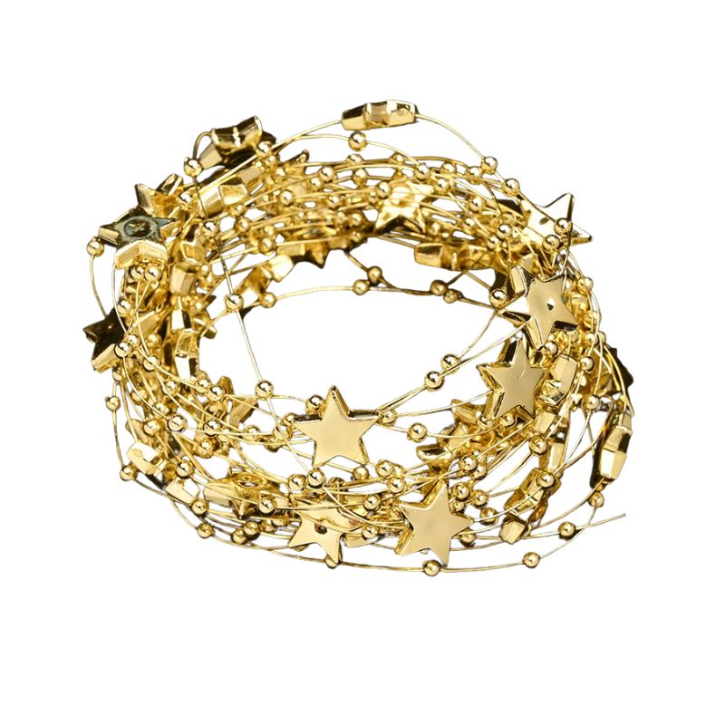 Décorations de Noël Chaînes de Perles Étincelantes