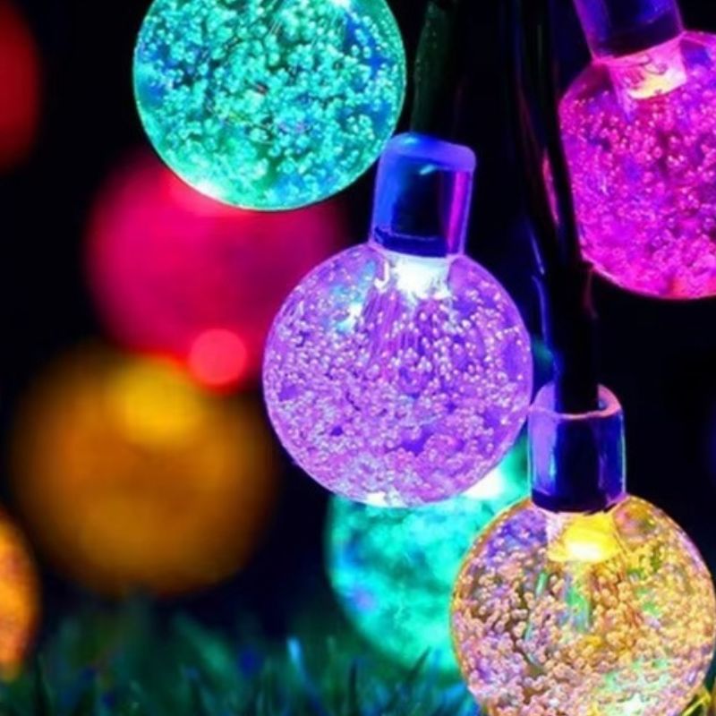 Guirlandes Guinguette Multicolores Boules Cristal