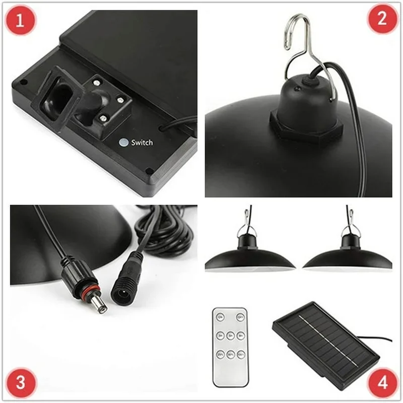 Éclairage de Terrasse Solaire LED avec Télécommande