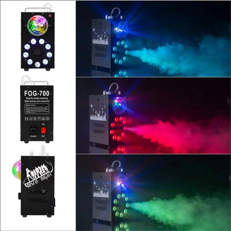 Éclairage Festif Machine À Fumée LED RGB Avec Télécommande
