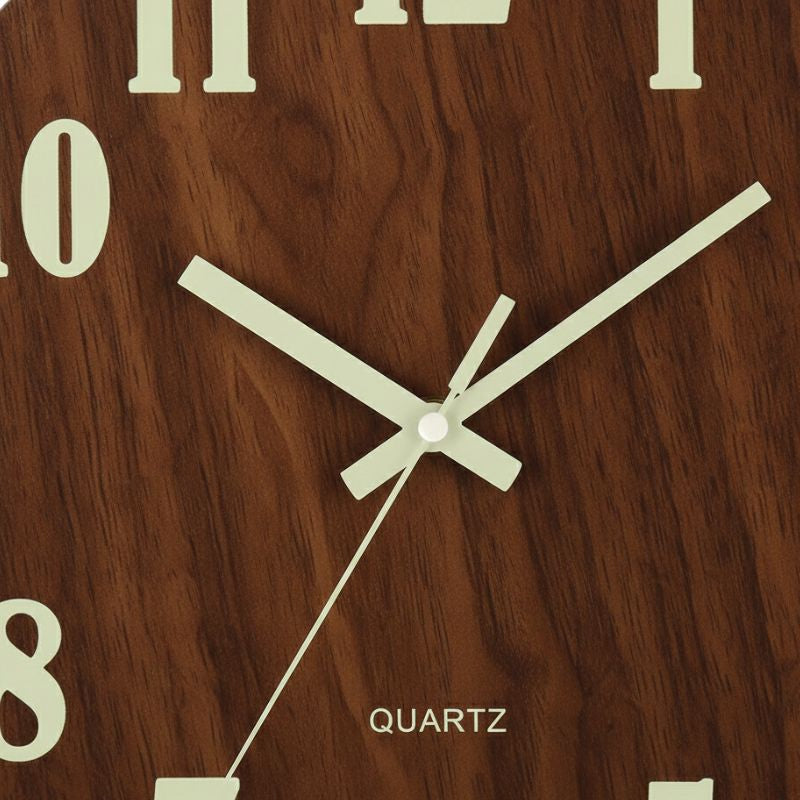 Horloge En Bois Murale Avec Effet Lumineux