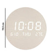 Horloge Murale Numérique LED Ronde