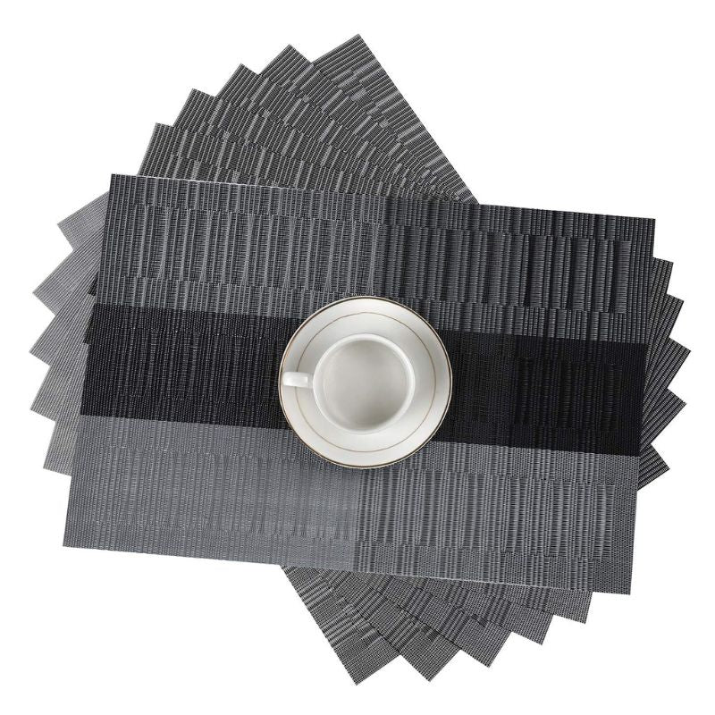 Set De Table Vinyle Dégradé Moderne Et Élégant 6 Pièces