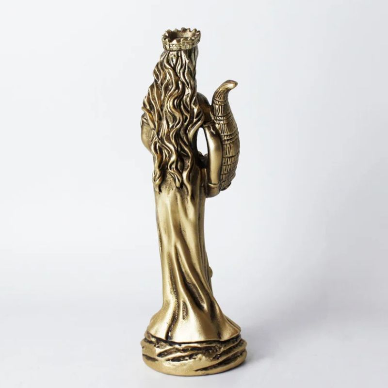 Sculpture Femme Décorative En Style Classique Avec Détails Raffinés