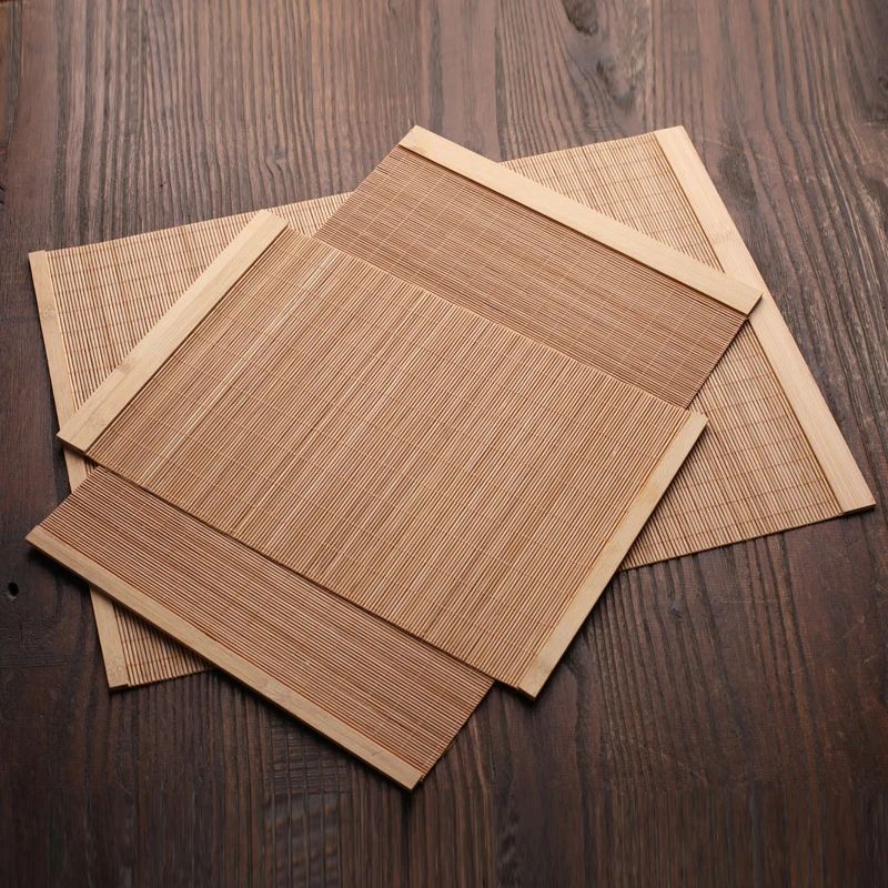Set De Table Bambou Naturel Lavable Et Antidérapant