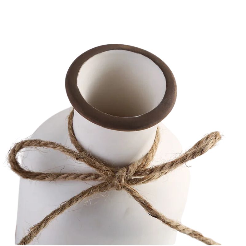 Vase Blanc Boho Style Nordique Moderne