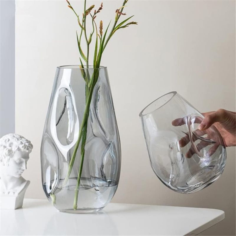Vase Murrano en Verre Irrégulier