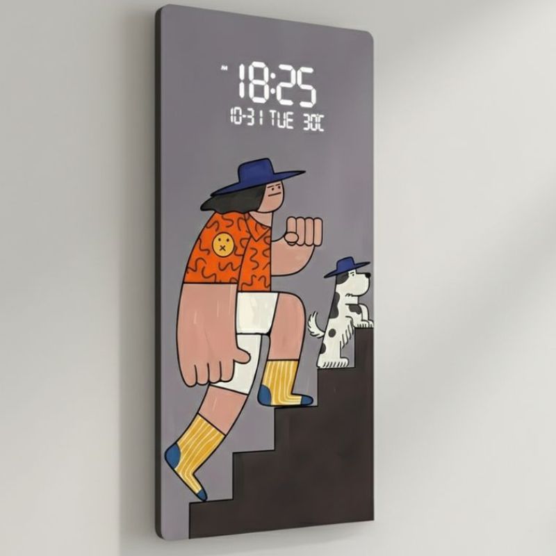 Horloge Numérique LED Murale Design Artistique