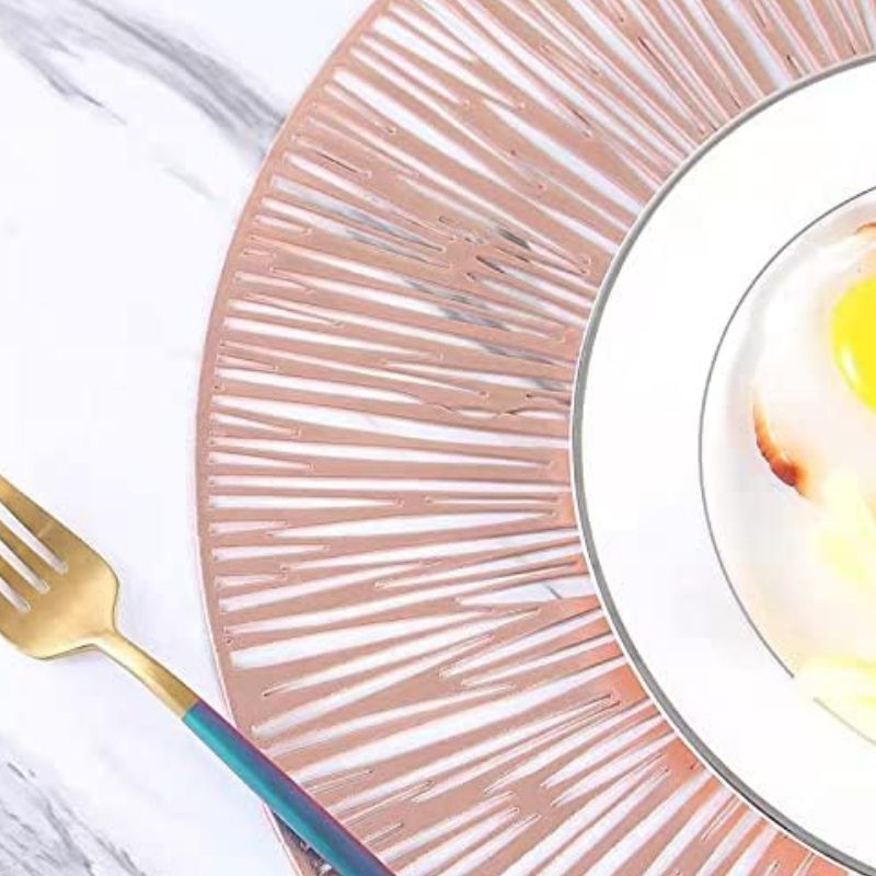 Set De Table Vinyle Luxe Résistant À La Chaleur