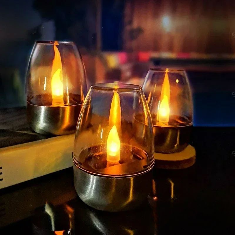 Bougies LED Solaires Écoénergétiques Veilleuse